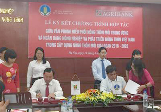 Agribank ký hợp tác với Văn phòng điều phối nông thôn mới trung ương ảnh 1